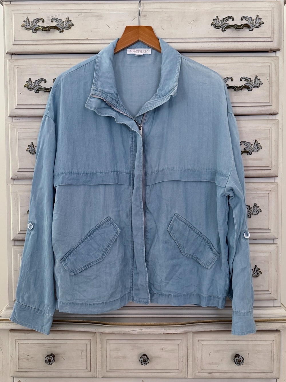 Vici Chambray Pocketed Shacket